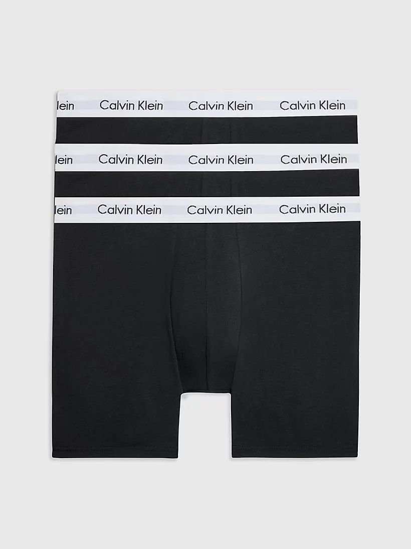 Calvin Klein 3 Pack Boxer Briefs - Cotton Stretch
