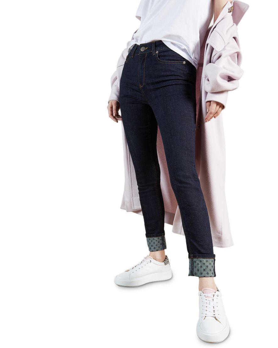 Ted Baker Skinny Jean With Printed Cuff