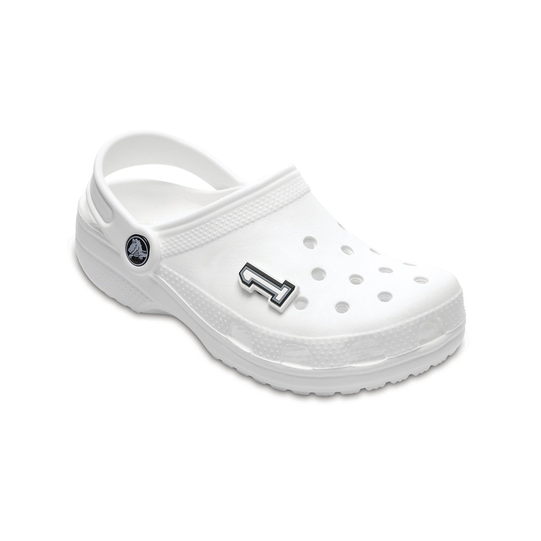 Crocs Jibbitz B&W Number 1 Shoe Charm
