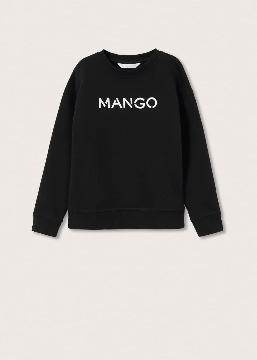 Mango Logo Cotton Sweatshirt