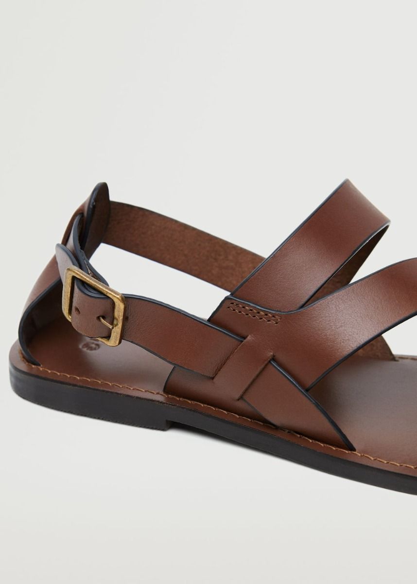 Mango Leather Gladiator Sandals