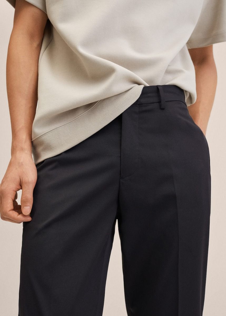 Mango Slim-Fit Stretch Suit Trousers