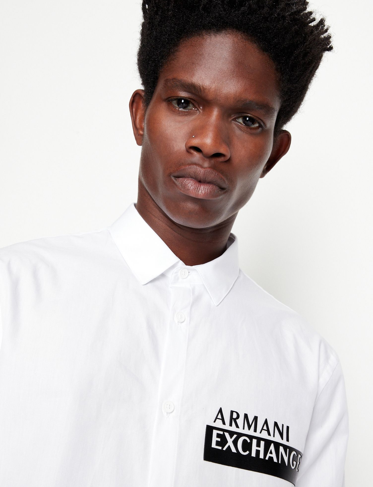 Armani Exchange Casual Shirt With Tape Logo