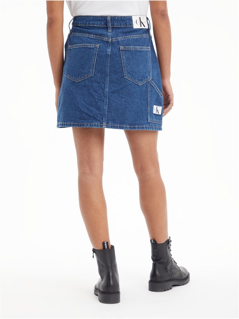 Calvin Klein Jeans High Rise Denim Mini Skirt
