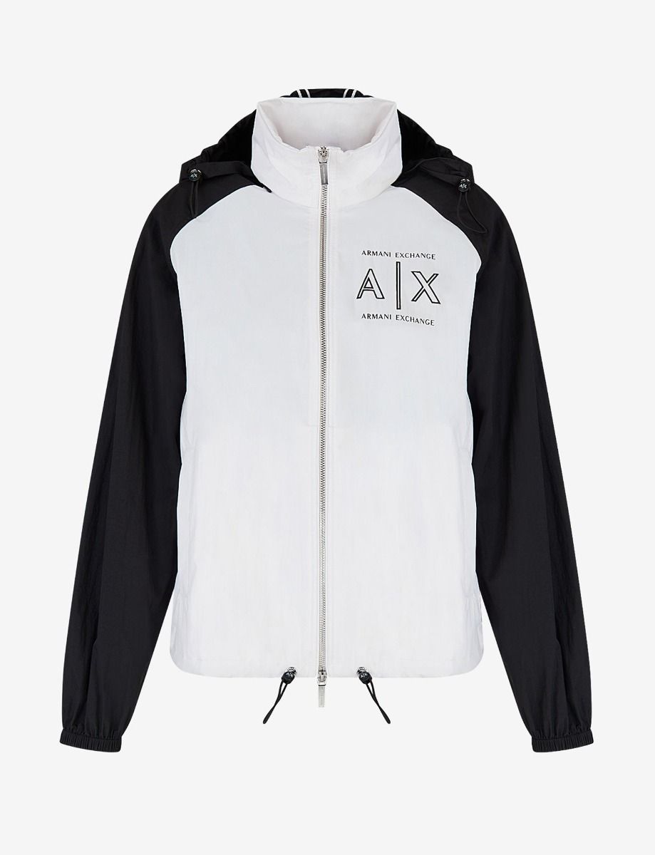 Armani Exchange Hidden Hood Windbreaker Jacket