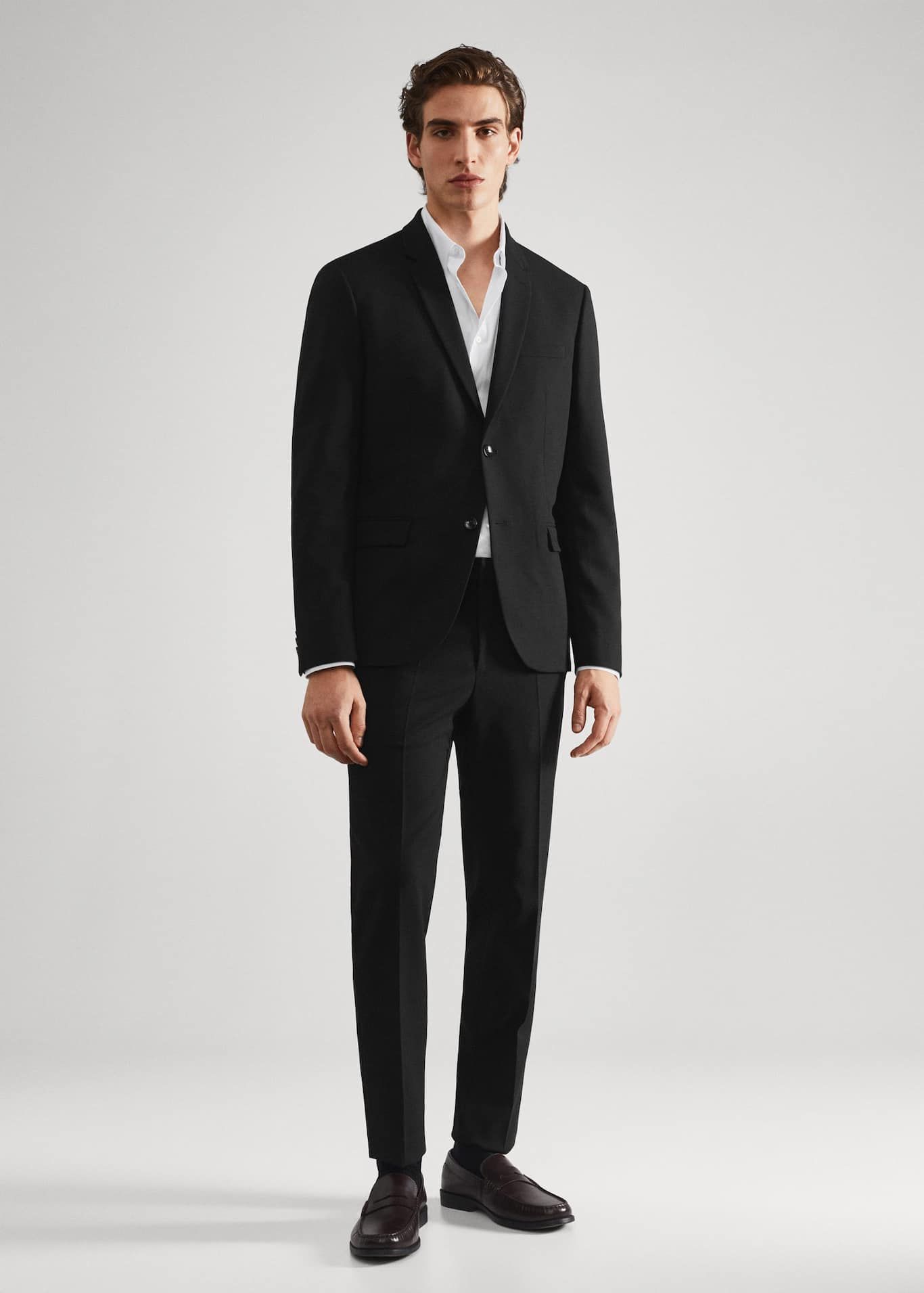Mango Super Slim-Fit Suit Blazer