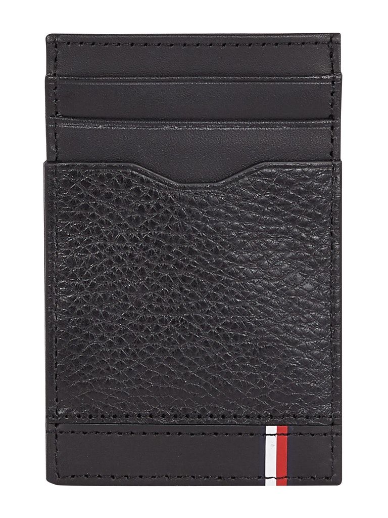 Tommy Hilfiger Mixed Texture Leather Card Holder