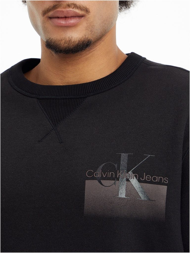 Calvin Klein Jeans Monologo Long Sleeve Crew Neck