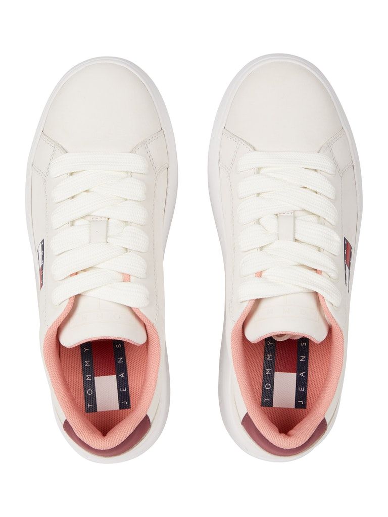 Tommy Jeans Nubuck Leather Flatform Trainers
