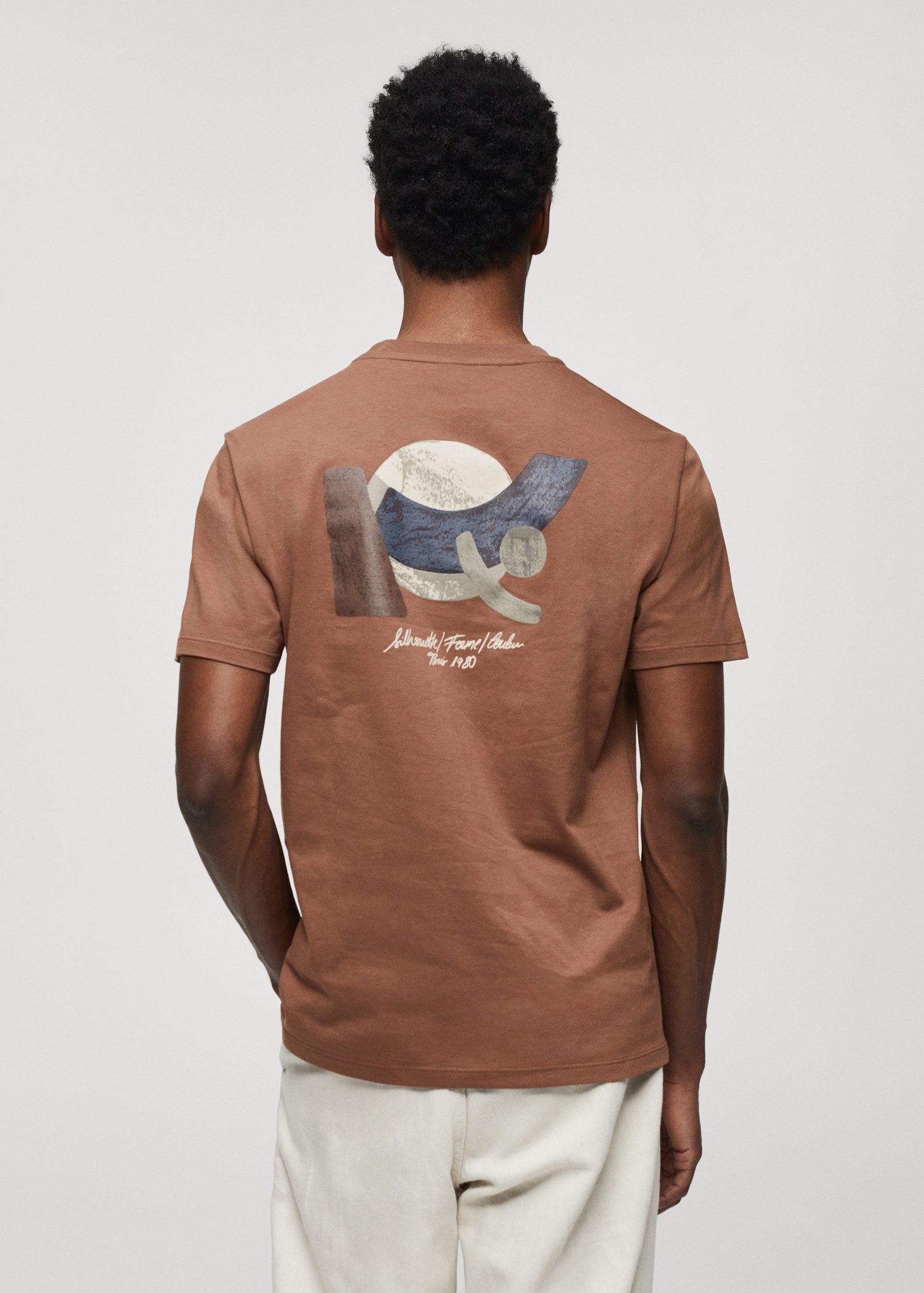 Mango Cotton Printed T-Shirt