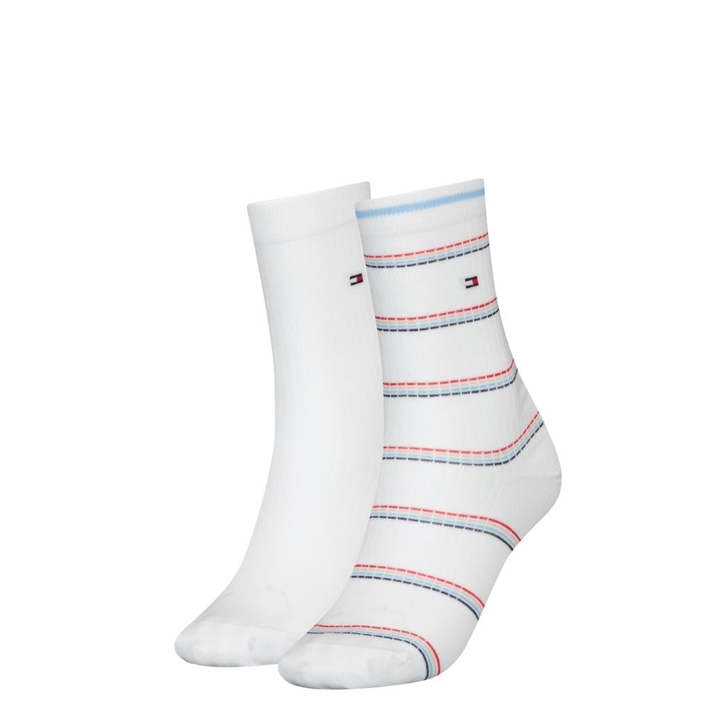 Tommy Hilfiger 2 Pack Coastal Stripe Socks