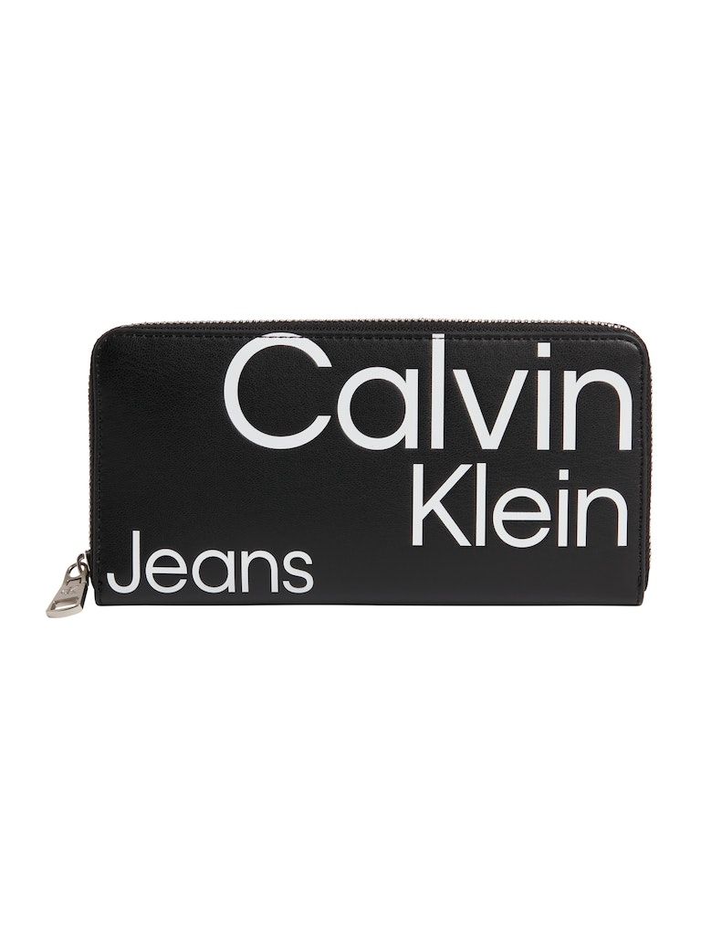 Calvin Klein Jeans Logo Zip Around Rfid Wallet