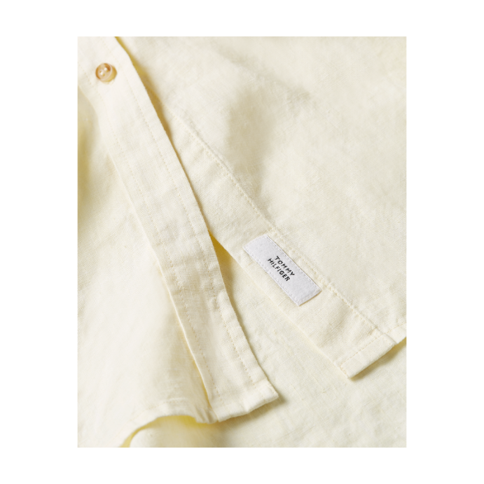 Tommy Hilfiger Linen Longline Relaxed Fit Shirt