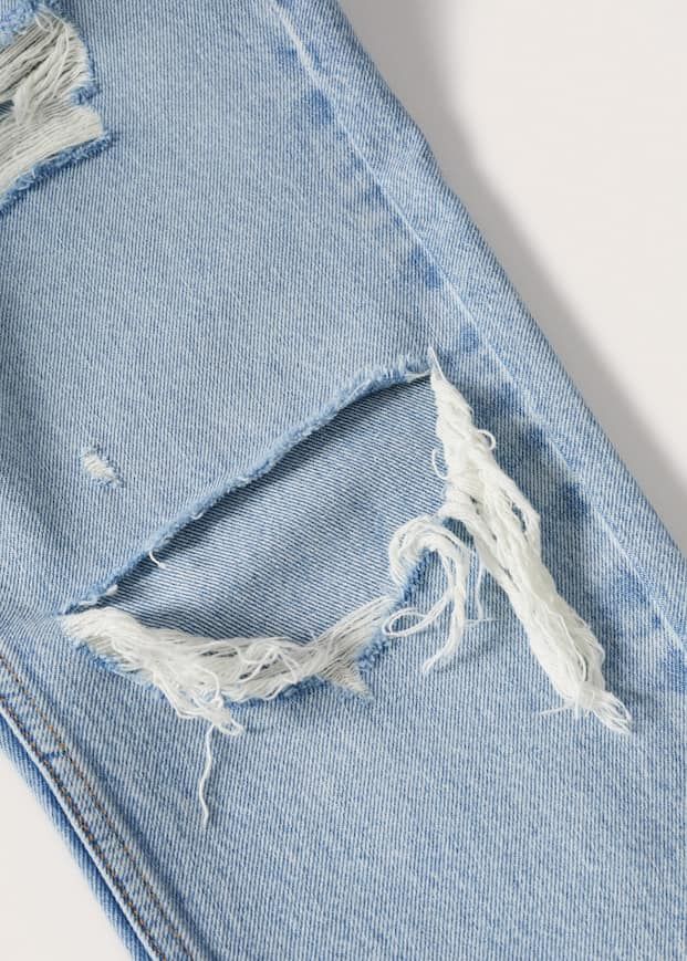 Mango Ripped Details Loose Jeans