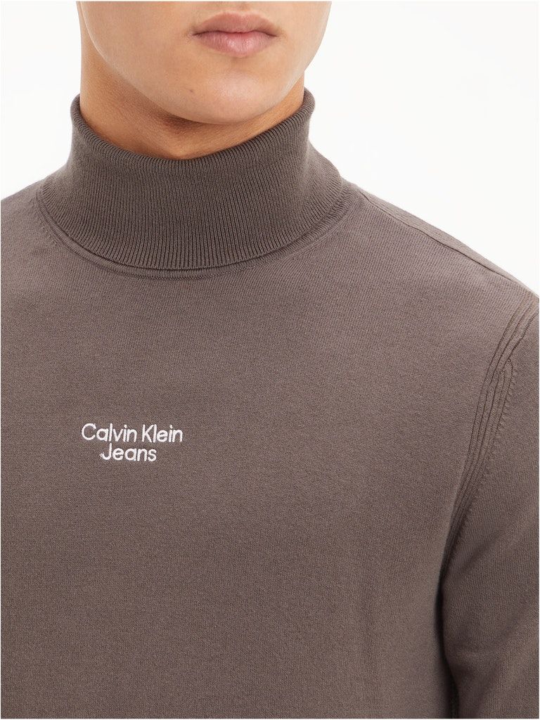 Calvin Klein Jeans Cotton Roll Neck Jumper