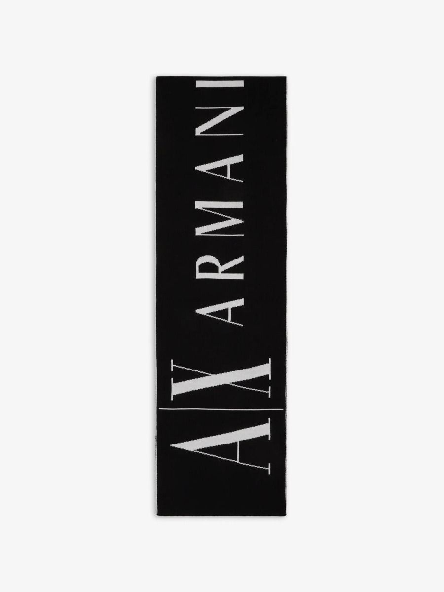 Armani Exchange Contrast Logo Scarf