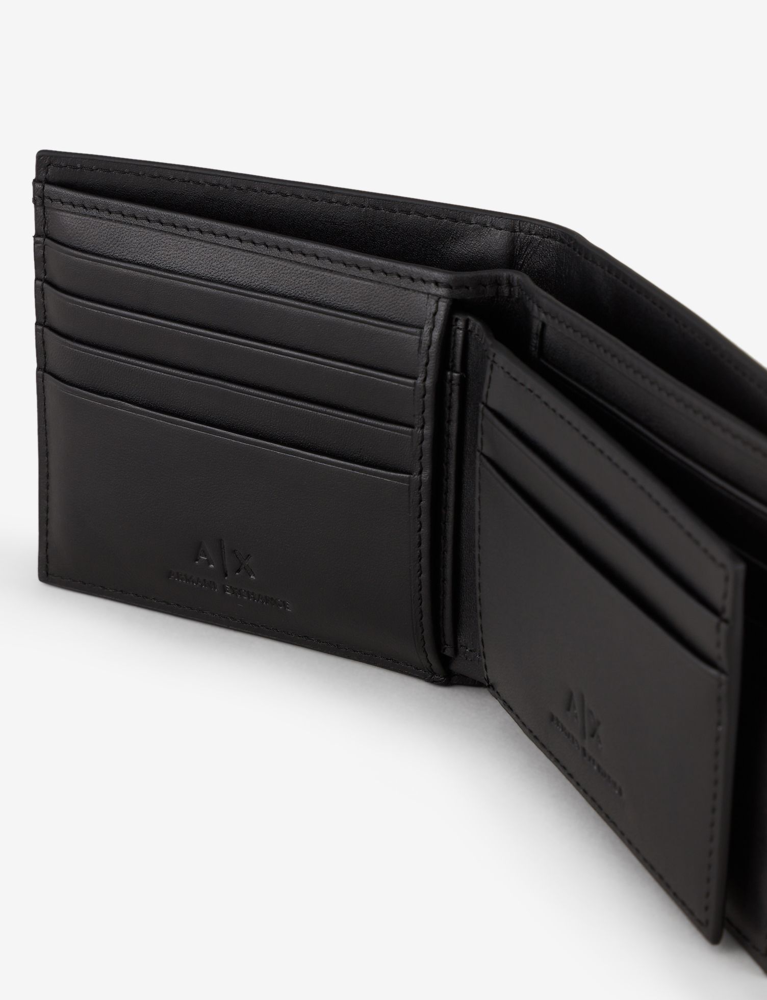 Armani Exchange Leather Bifold Wallet