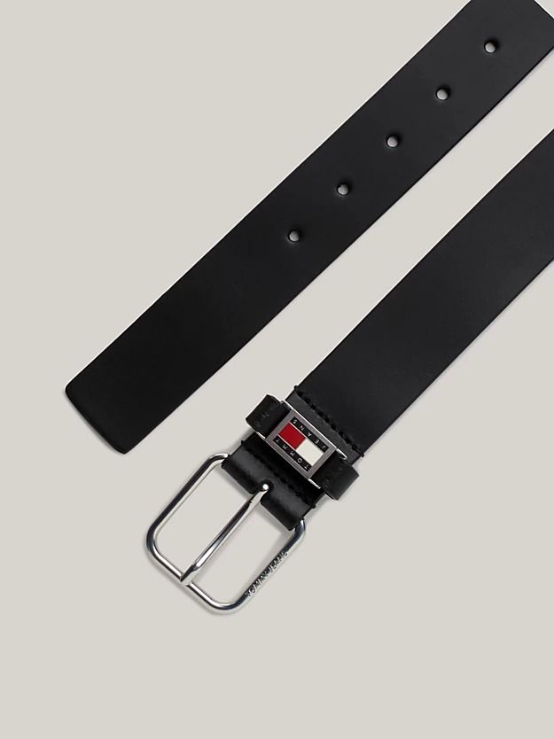 Tommy Jeans Scanton Logo Leather Belt