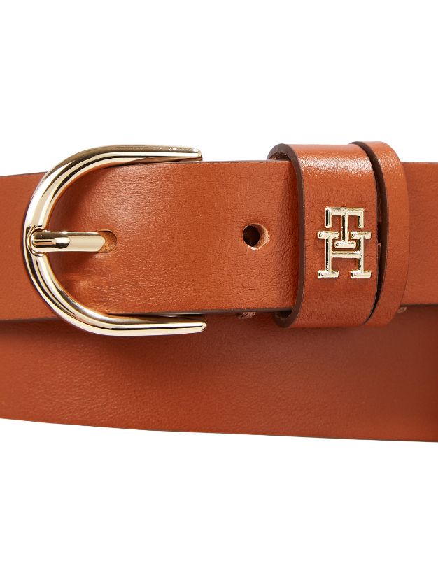 Tommy Hilfiger Essential Monogram Leather Belt