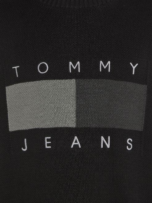 Tommy Jeans Tonal Flag Badge Relaxed Jumper