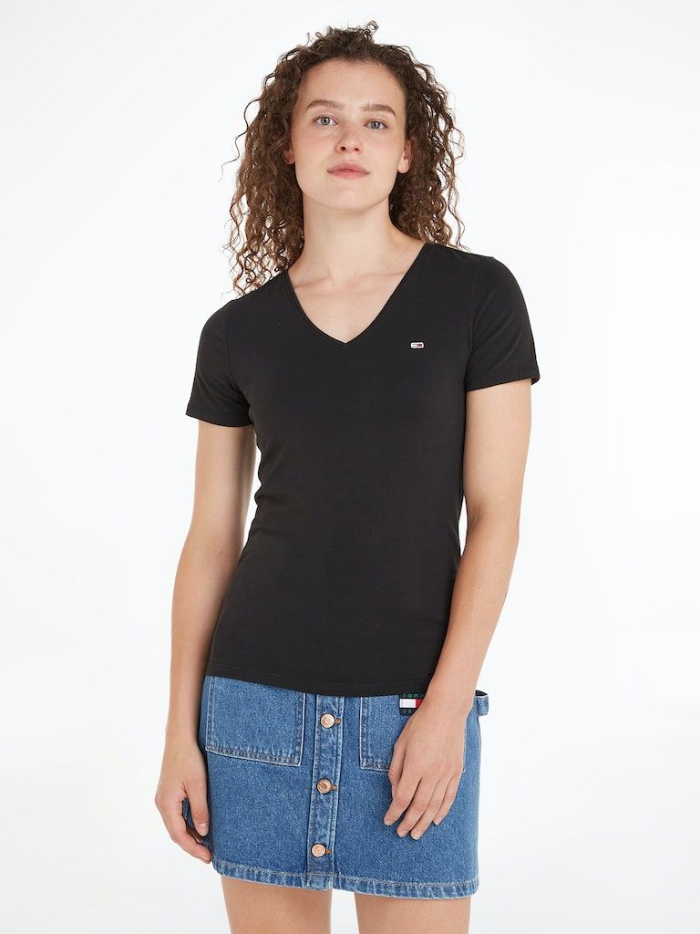Tommy Jeans Organic Cotton Skinny Fit V-Neck T-Shirt