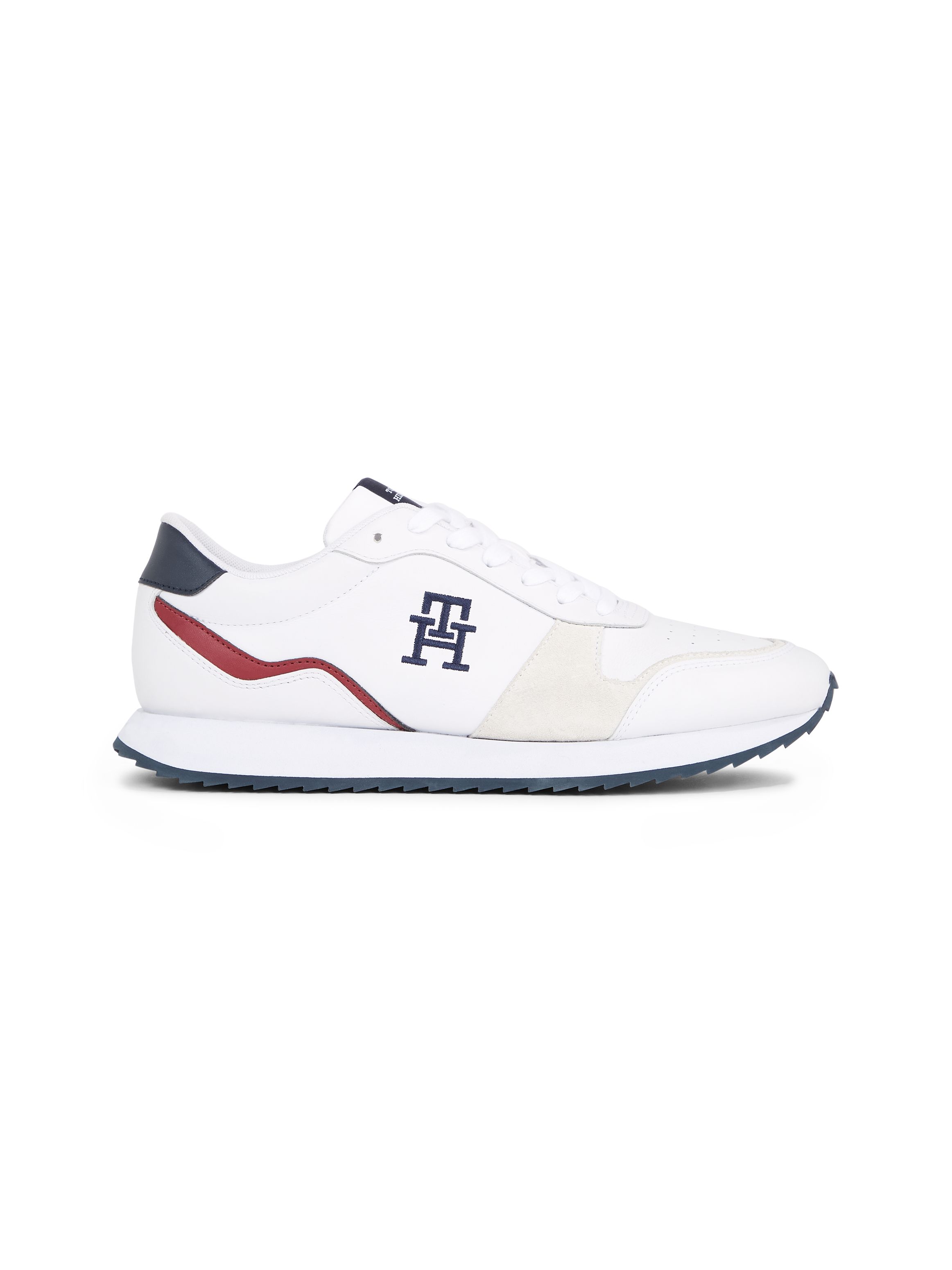 Tommy Hilfiger Leather Monogram Serrated Training Shoes