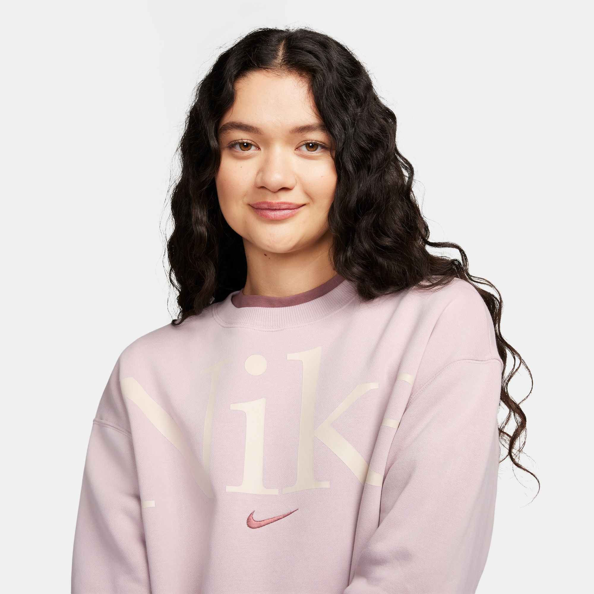 Nike Sportswear Phoenix Fleece Oversized Crew-Neck Logo Sweatshirt