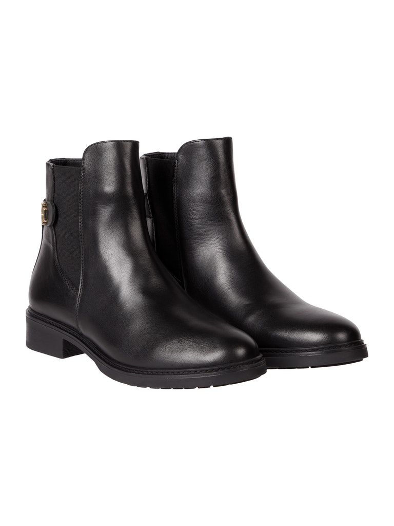 Tommy Hilfiger Leather Flat Boots