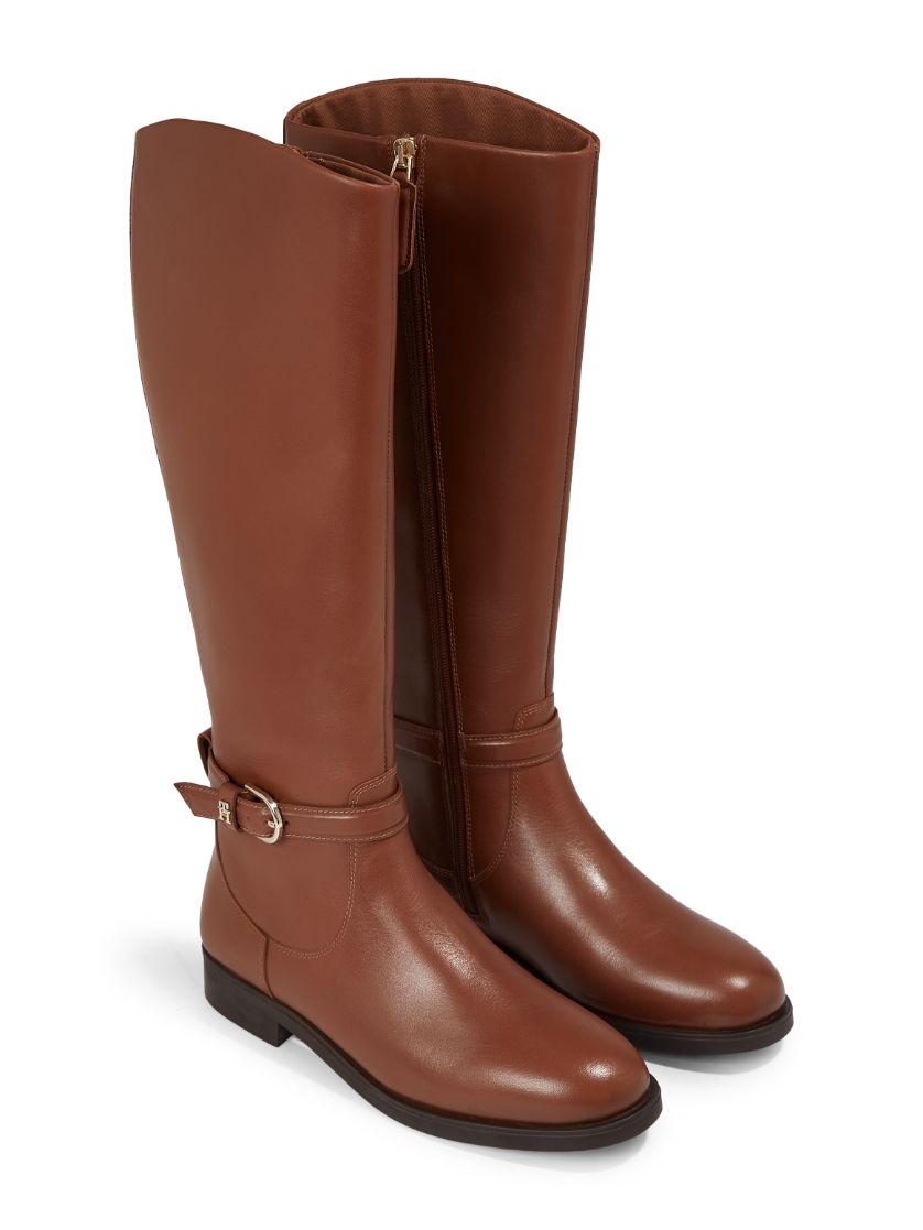 Tommy Hilfiger Women's Elevated Essential leather Knee-High Boots