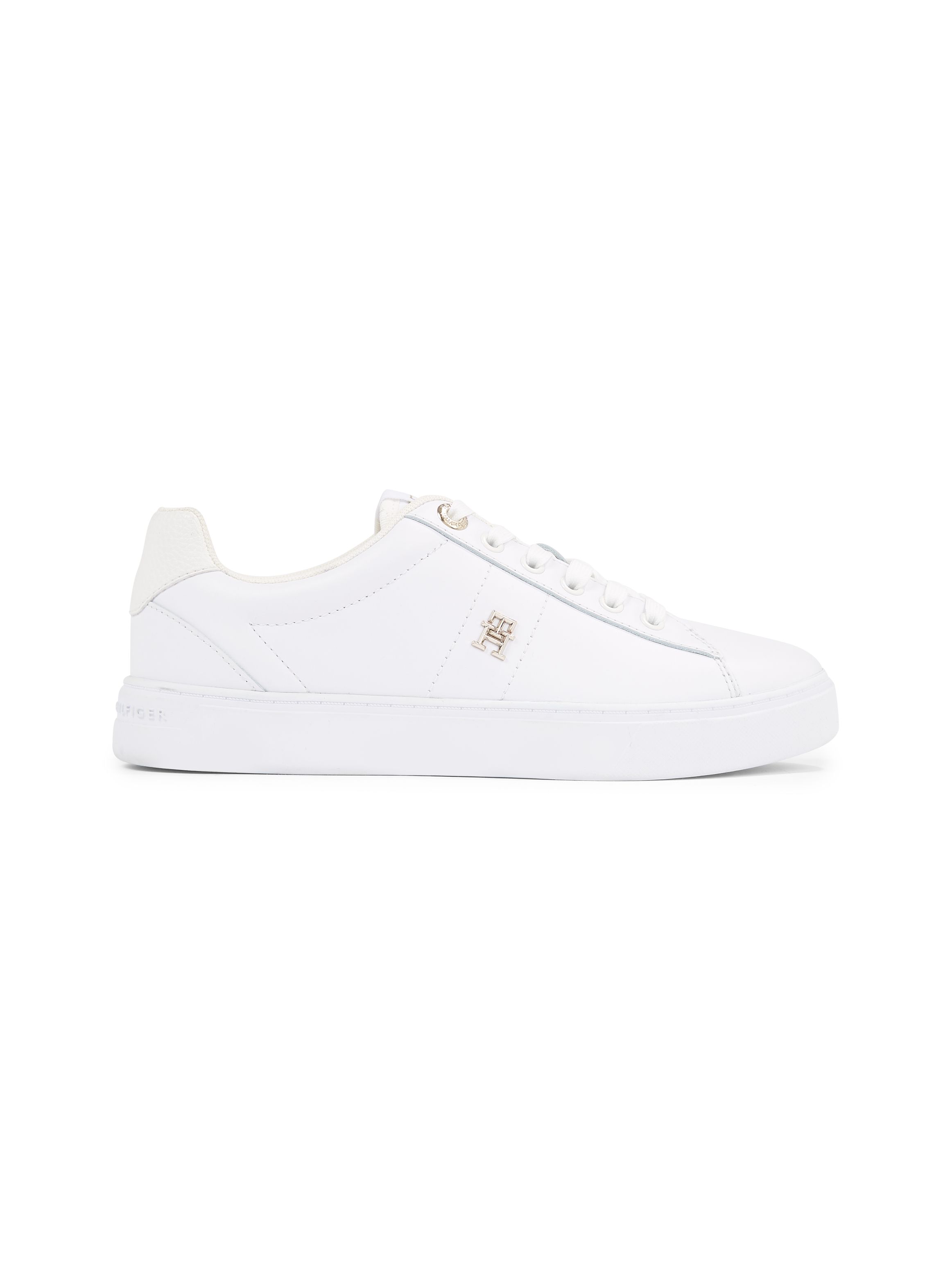 Tommy Hilfiger Essential Elevated Leather Court Trainers