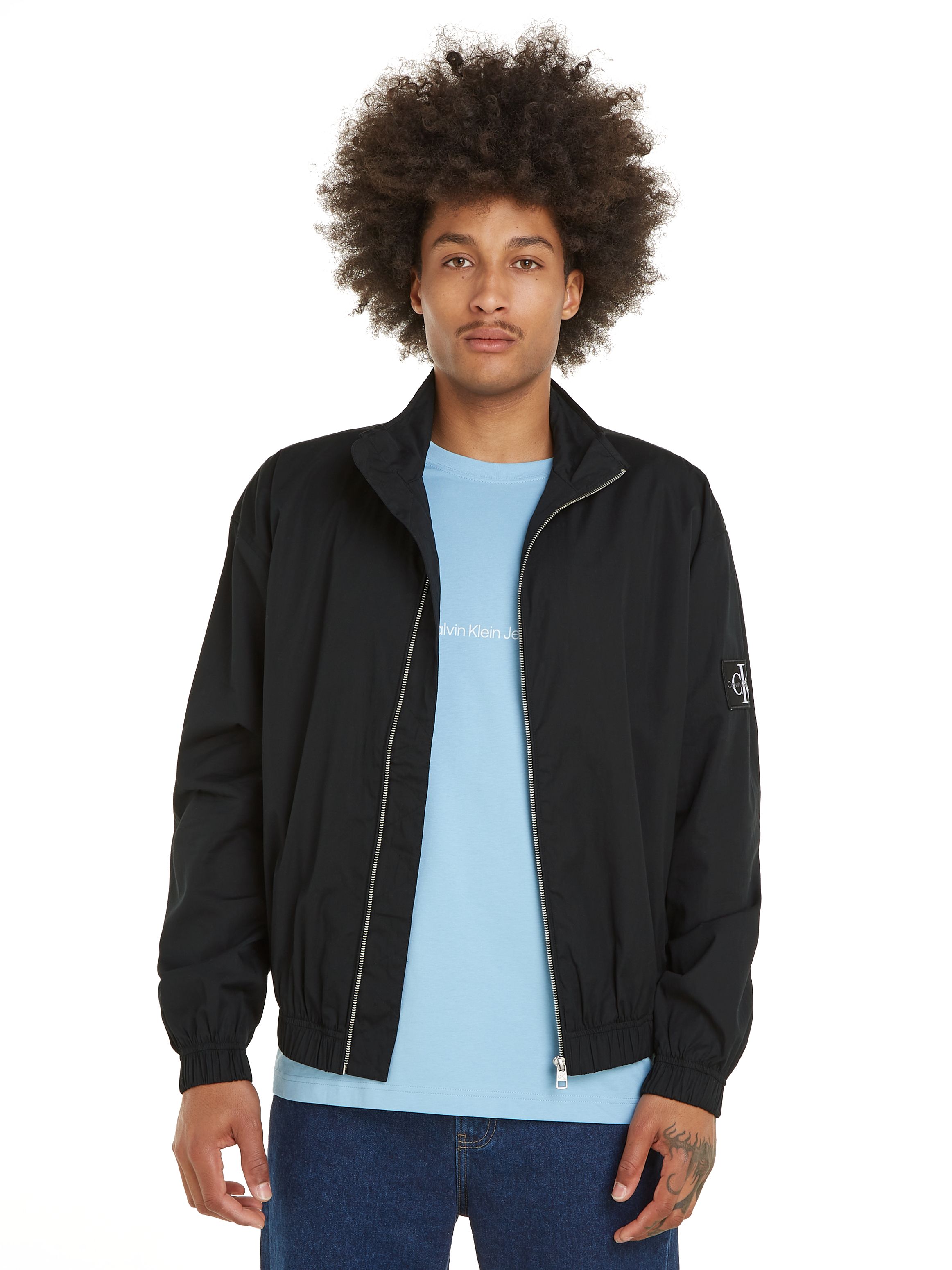 Calvin Klein Jeans Relaxed Cotton Zip Up Jacket