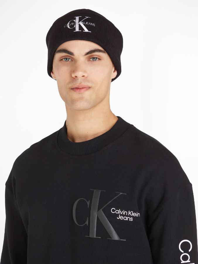 Calvin Klein Jeans Cotton Logo Beanie