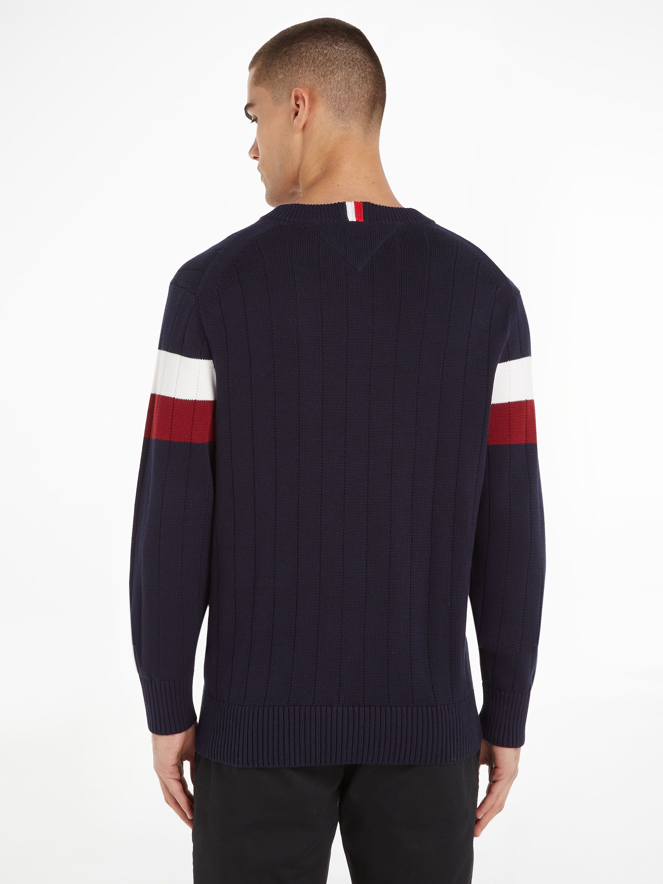 Buy tommy hilfiger global stripe relaxed jumper mw0mw33094