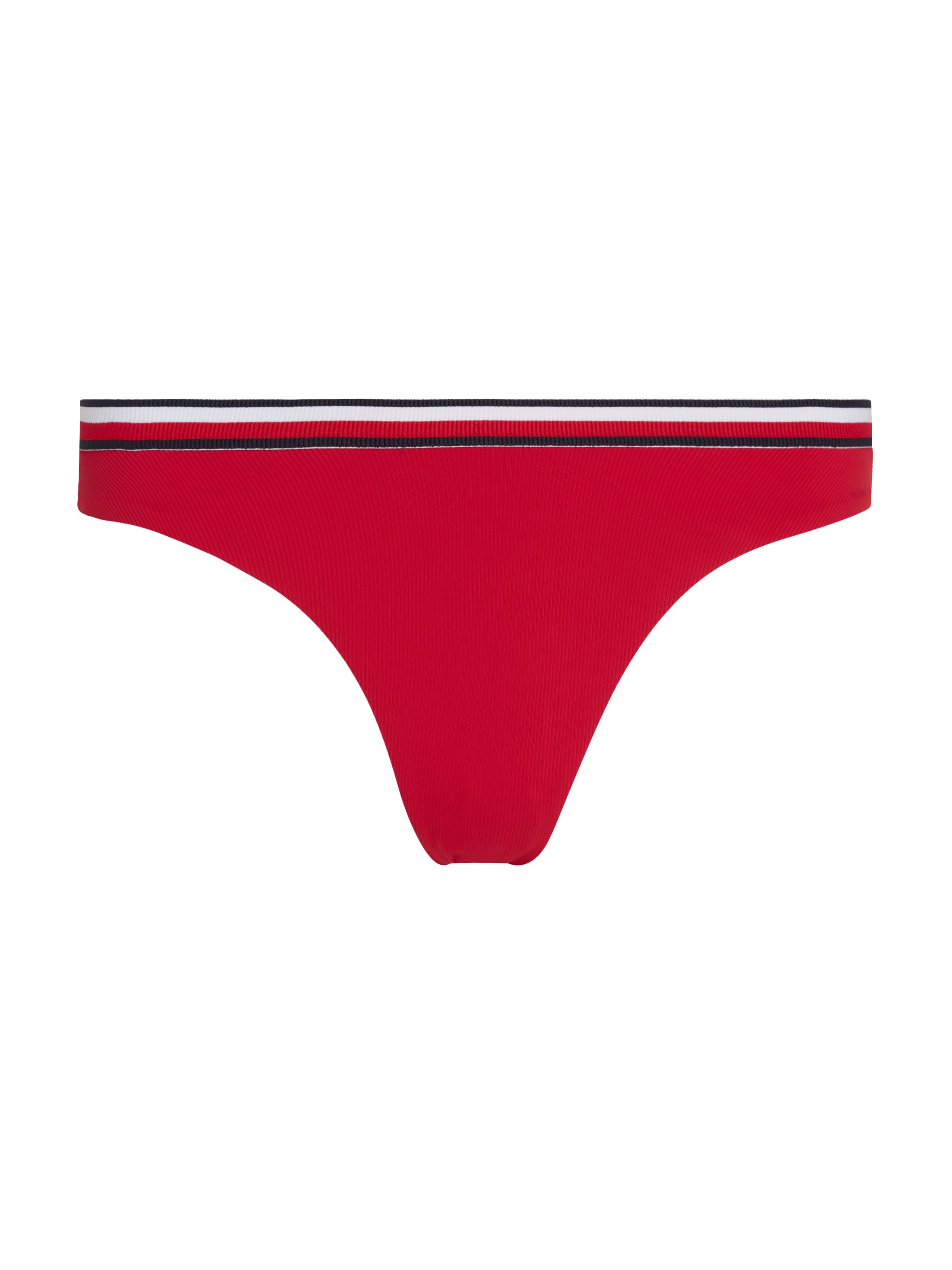Tommy Hilfiger Global Stripe High Legh Cheeky Bikini Bottoms