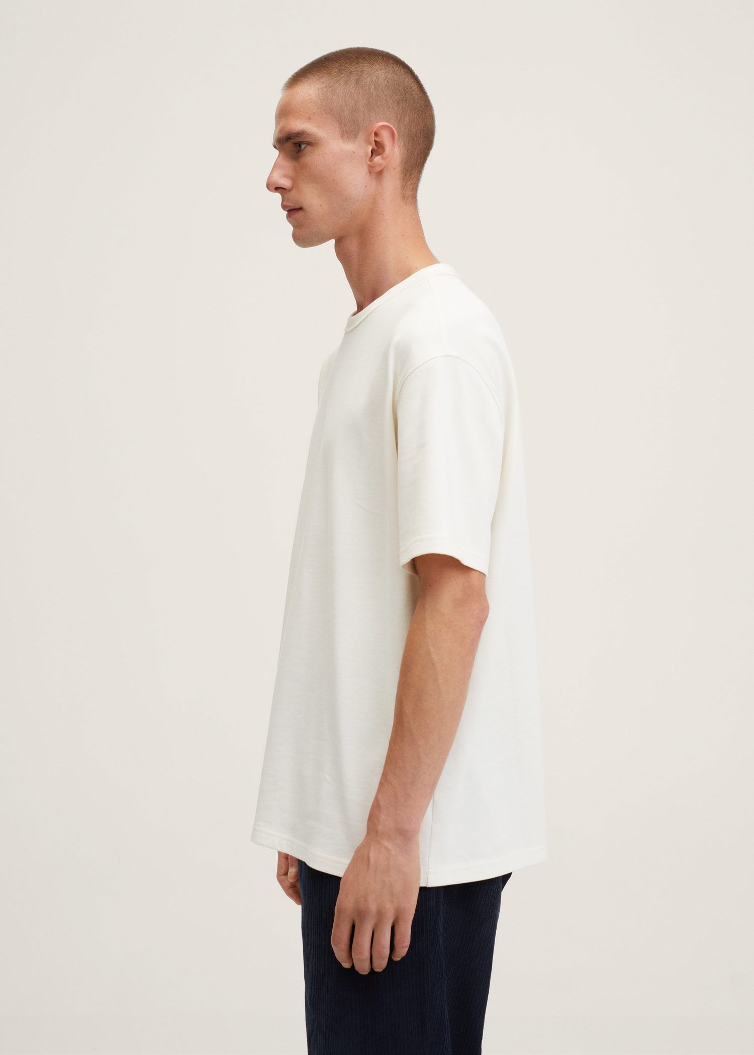 Mango Relaxed Fit Cotton T-Shirt