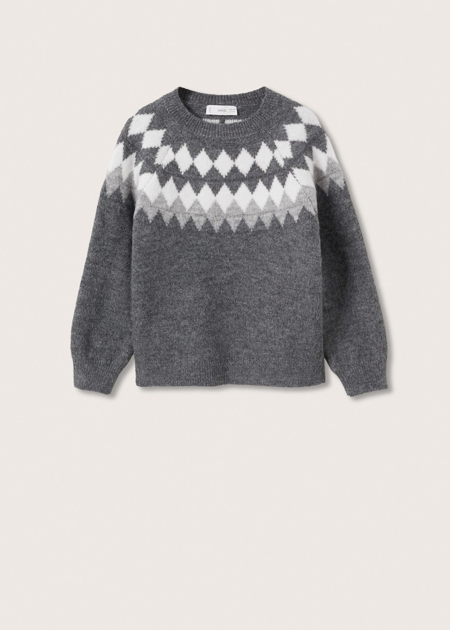 Mango Jacquard Knitted Sweater