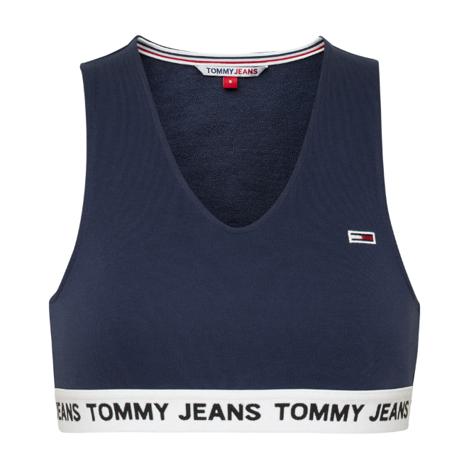 Tommy Jeans Logo Tape Crop Top