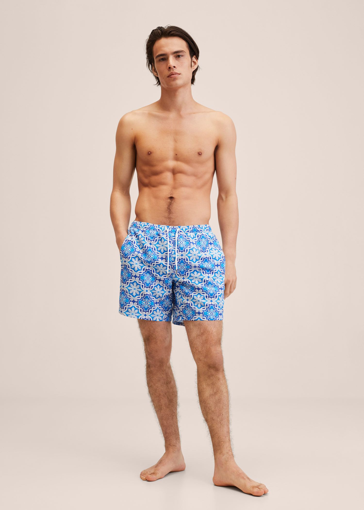 Mango Printed Swim Shorts