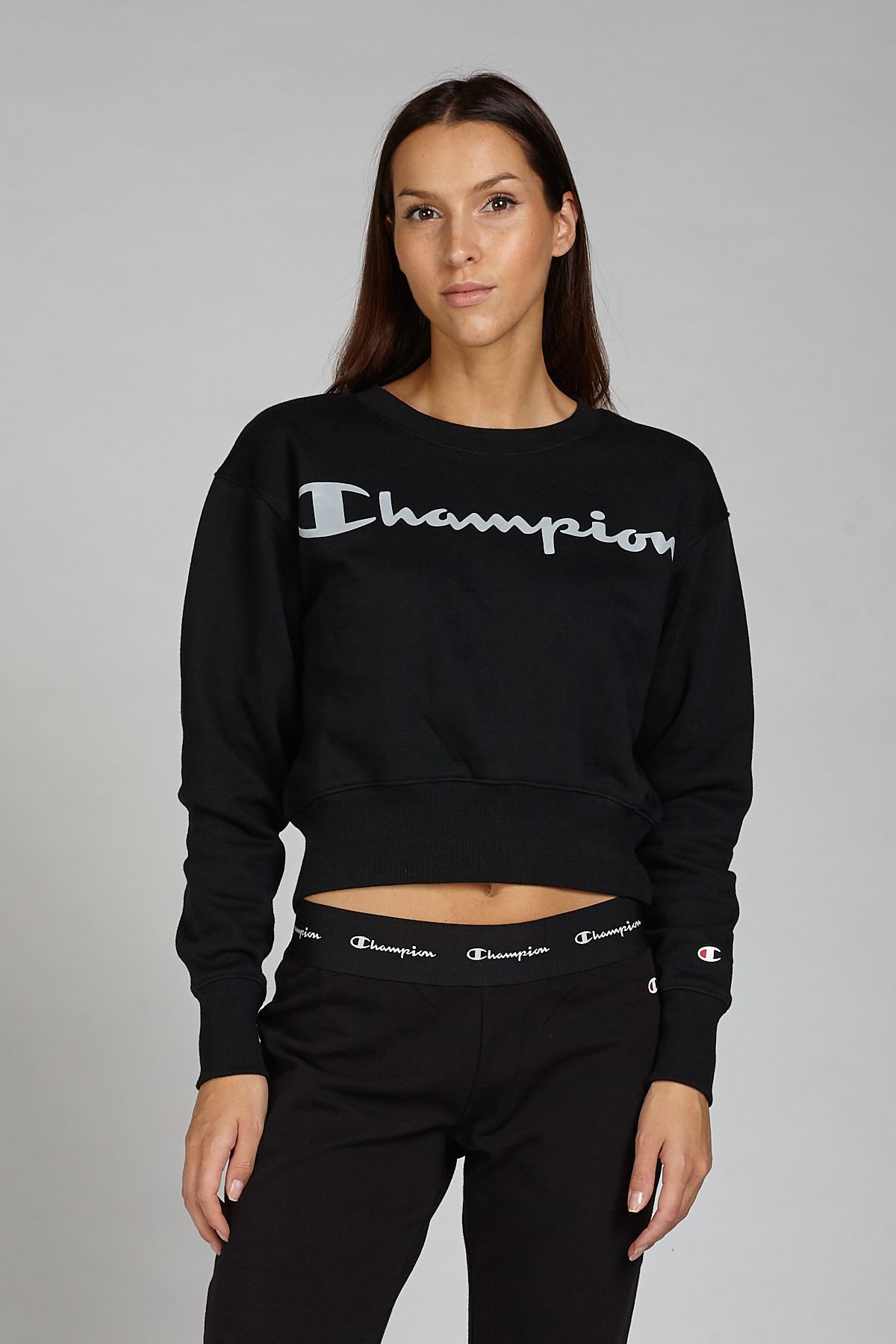 Champion Logo Detailed Women's Sweatshirt