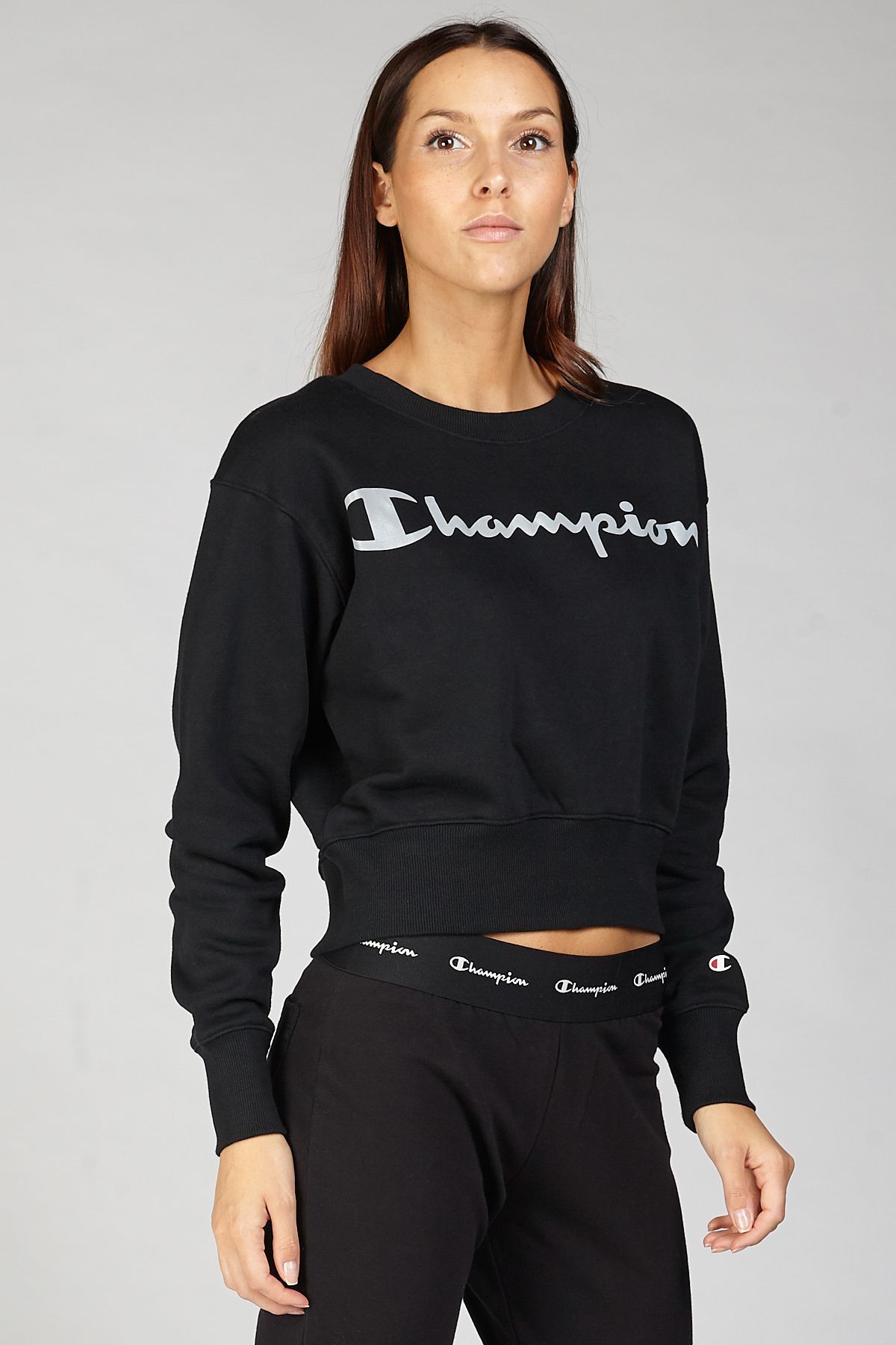 Champion Logo Detailed Women's Sweatshirt