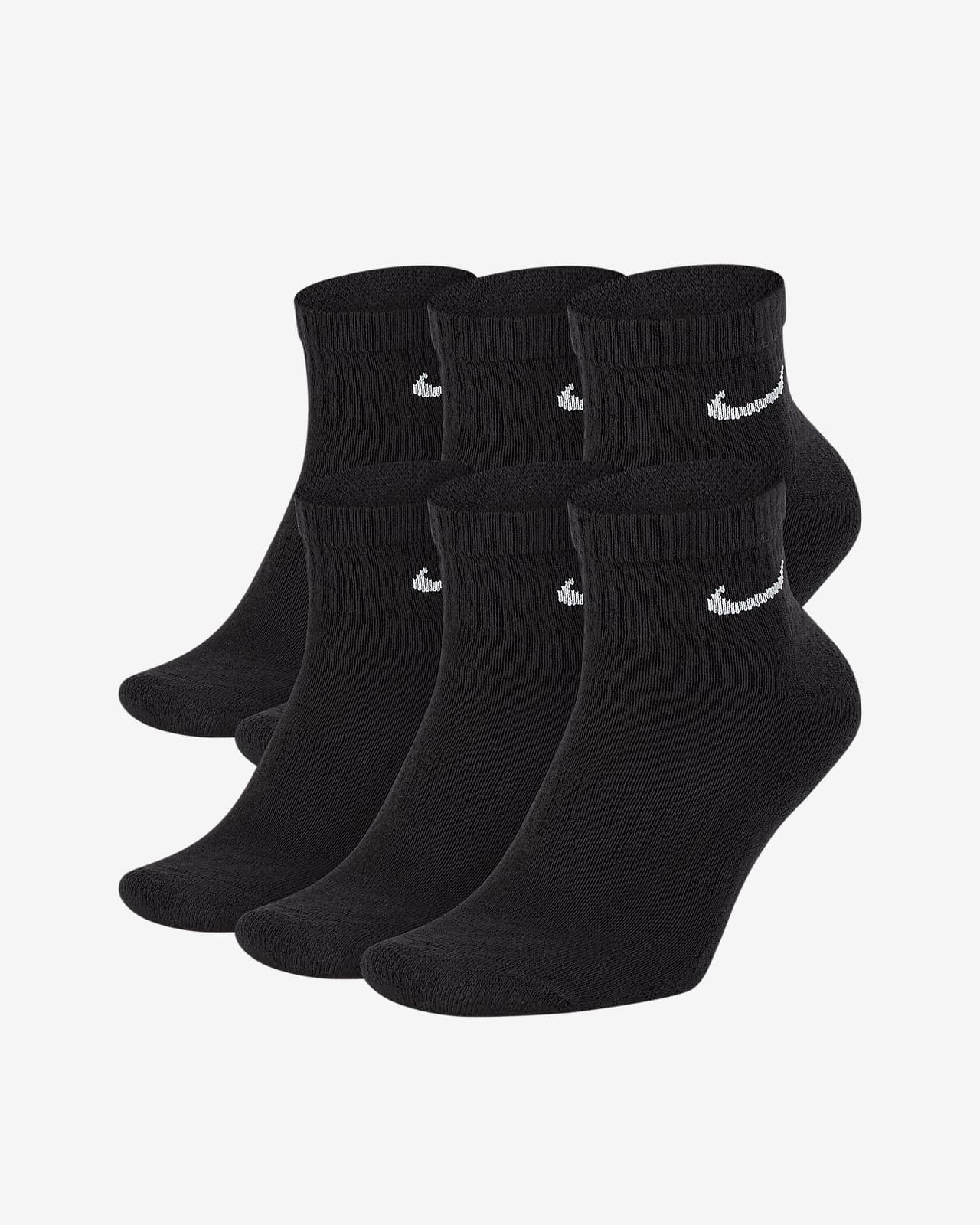 Nike Unisex 6-Pack Cushioned Training Ankle Socks