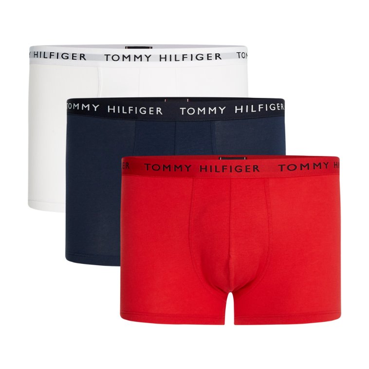 Tommy Hilfiger 3-Pack Essential Logo Waistband Trunks