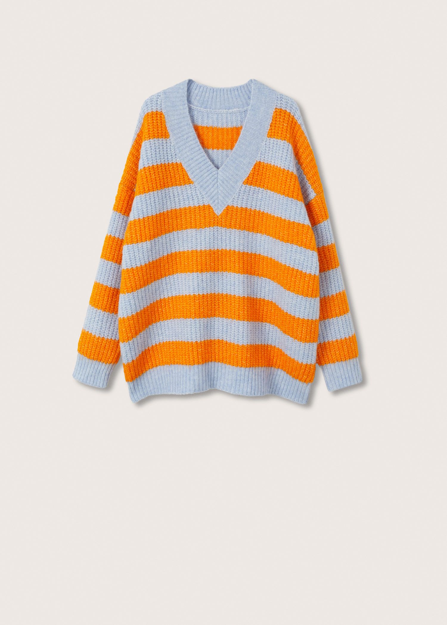 Mango Knit Striped Sweater