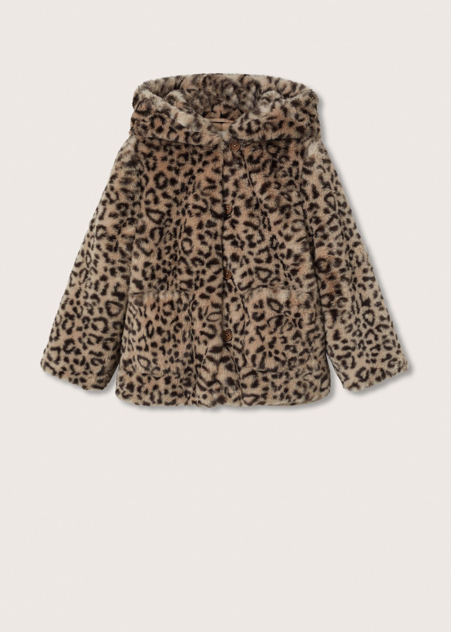 Mango Leopard Faux-Fur Coat