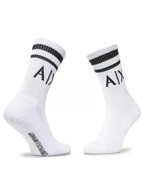 Armani Exchange 2-Pack Logo Kids Socks