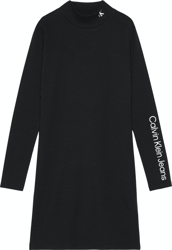 Calvin Klein Jeans Ribbed Logo Dress