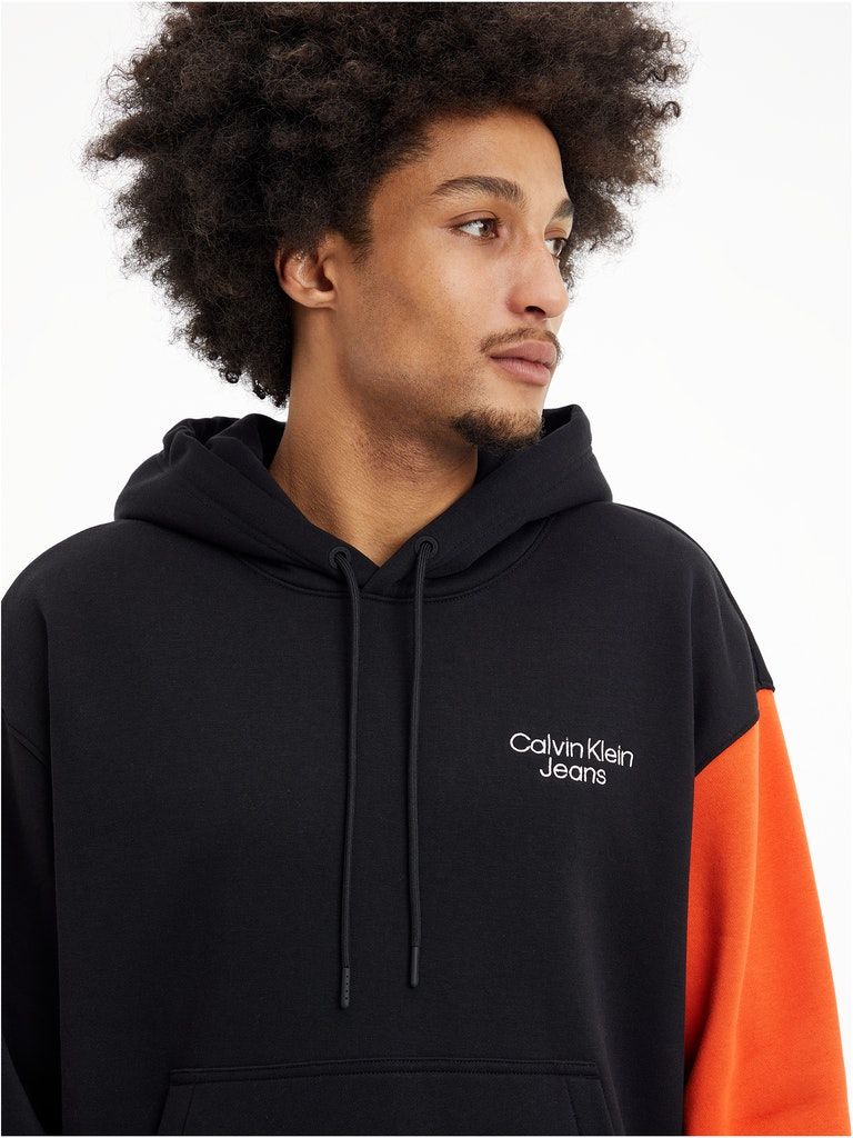 Calvin Klein Jeans Relaxed Colour Block Hoodie