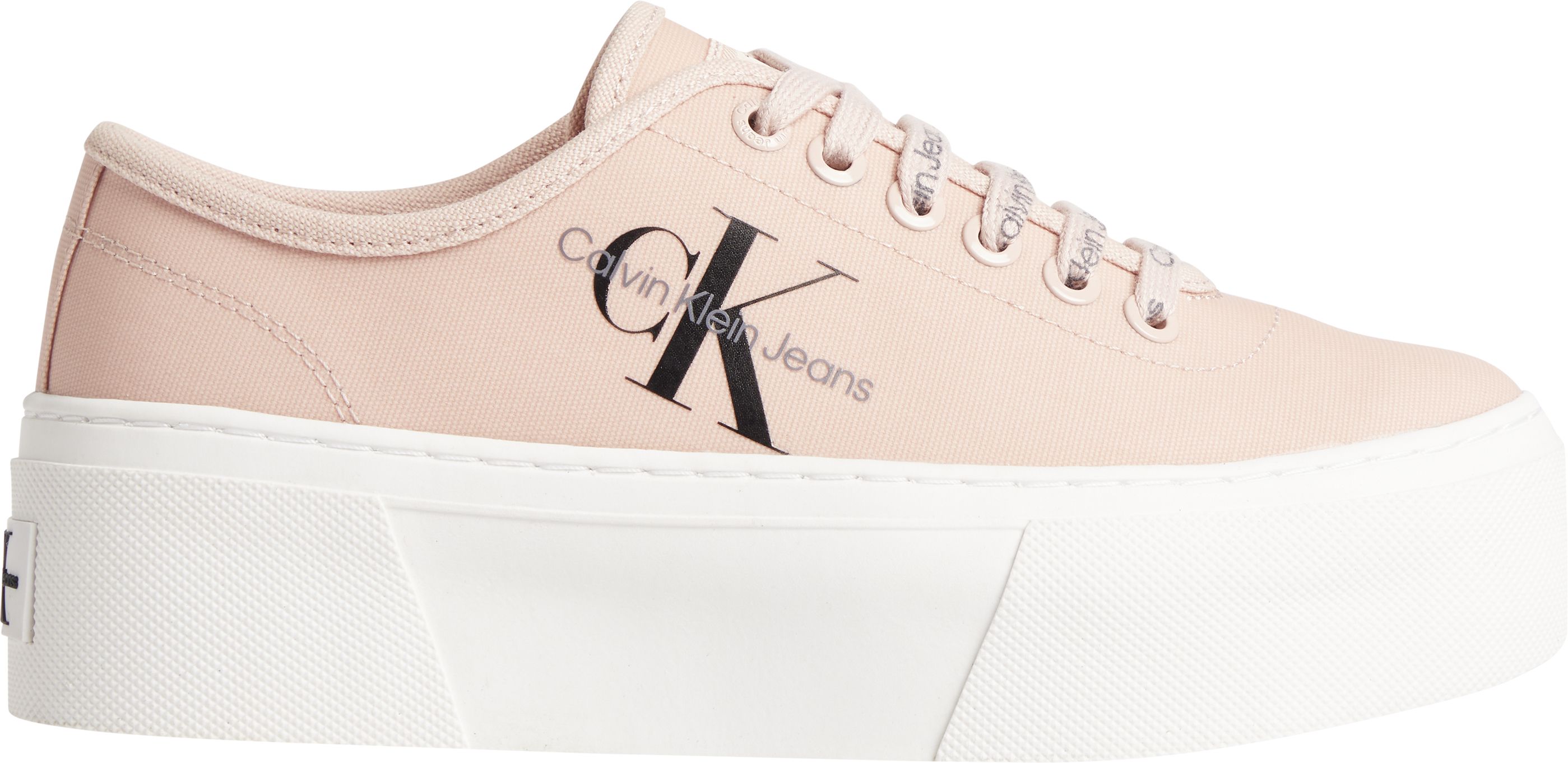 Calvin Klein Jeans Canvas Sneakers With Platform