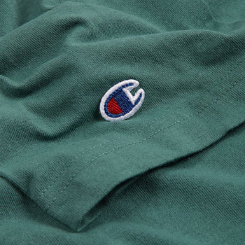 Champion Logo Detailed Green T Shirt