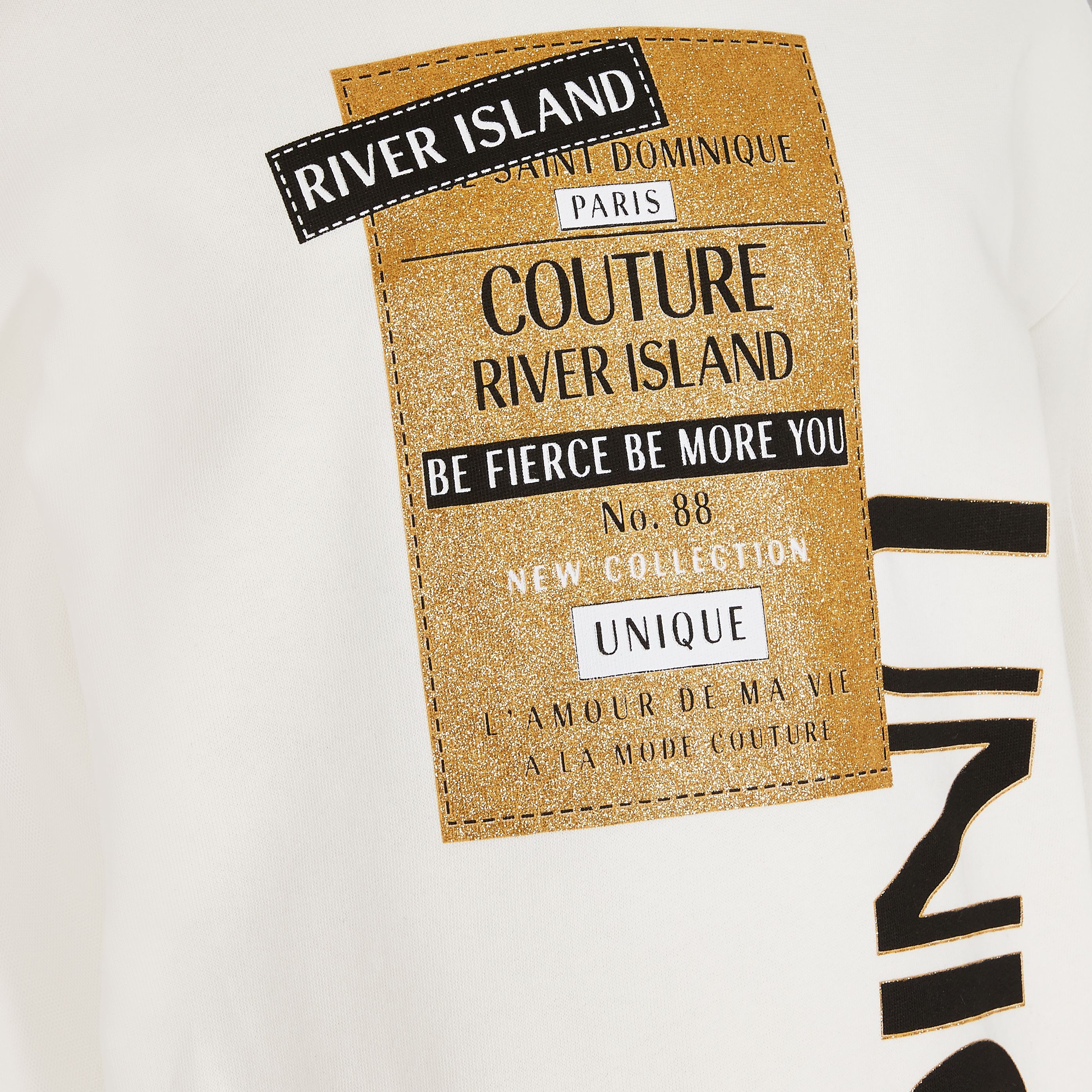 River Island Og Ruffle Mesh Sleeve Dress